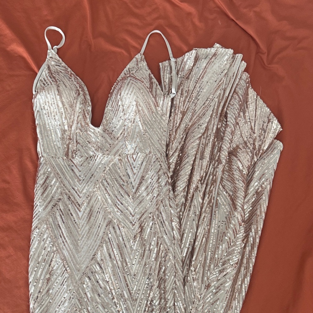 Elegant Sequin Prom Dress